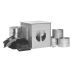 GQA85UCN Glem  85cm Off Board Undermount Rangehood - Black Stainless Steel